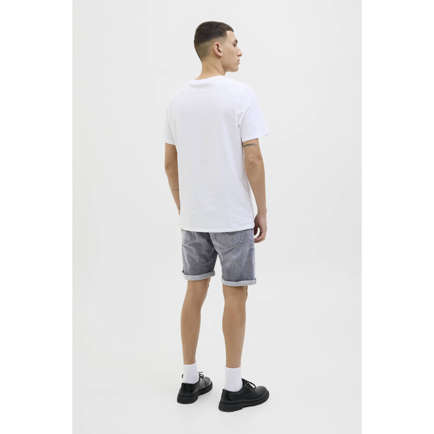 JACK & JONES JEANS INTELLIGENCE denim regular short JJIRICK JJIORIGINAL grey denim