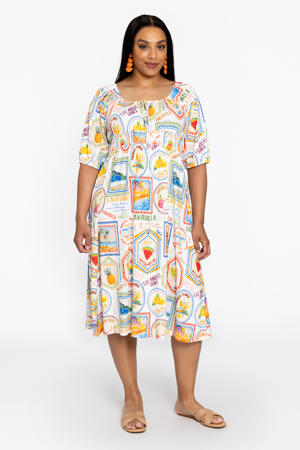 midi jurk multi