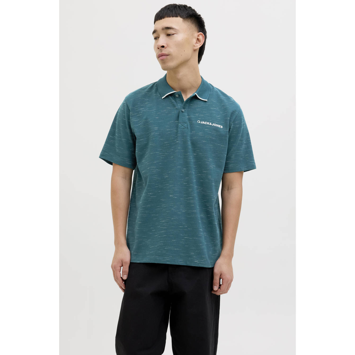 JACK & JONES CORE regular polo petrol