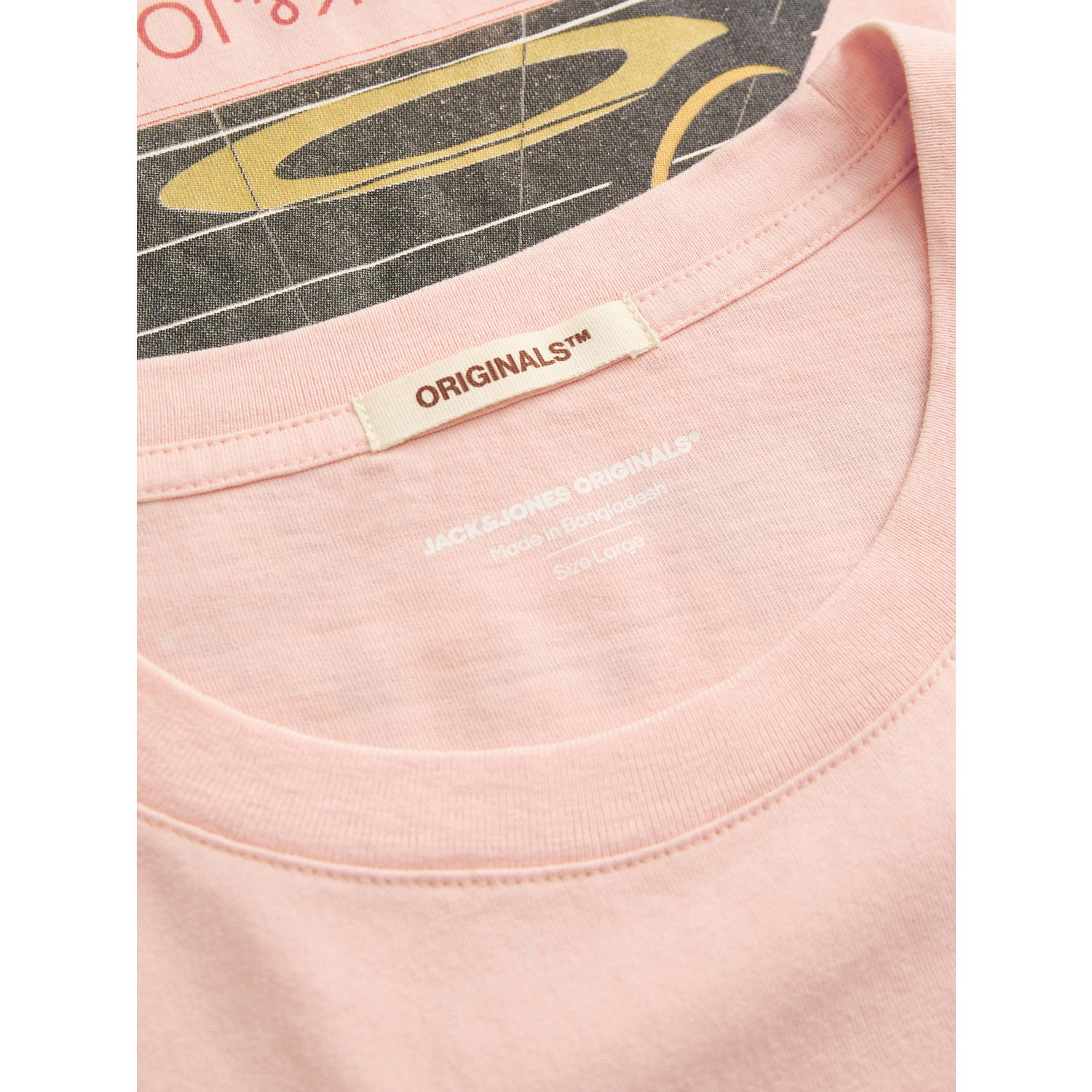 JACK & JONES ORIGINALS T-shirt lichtroze