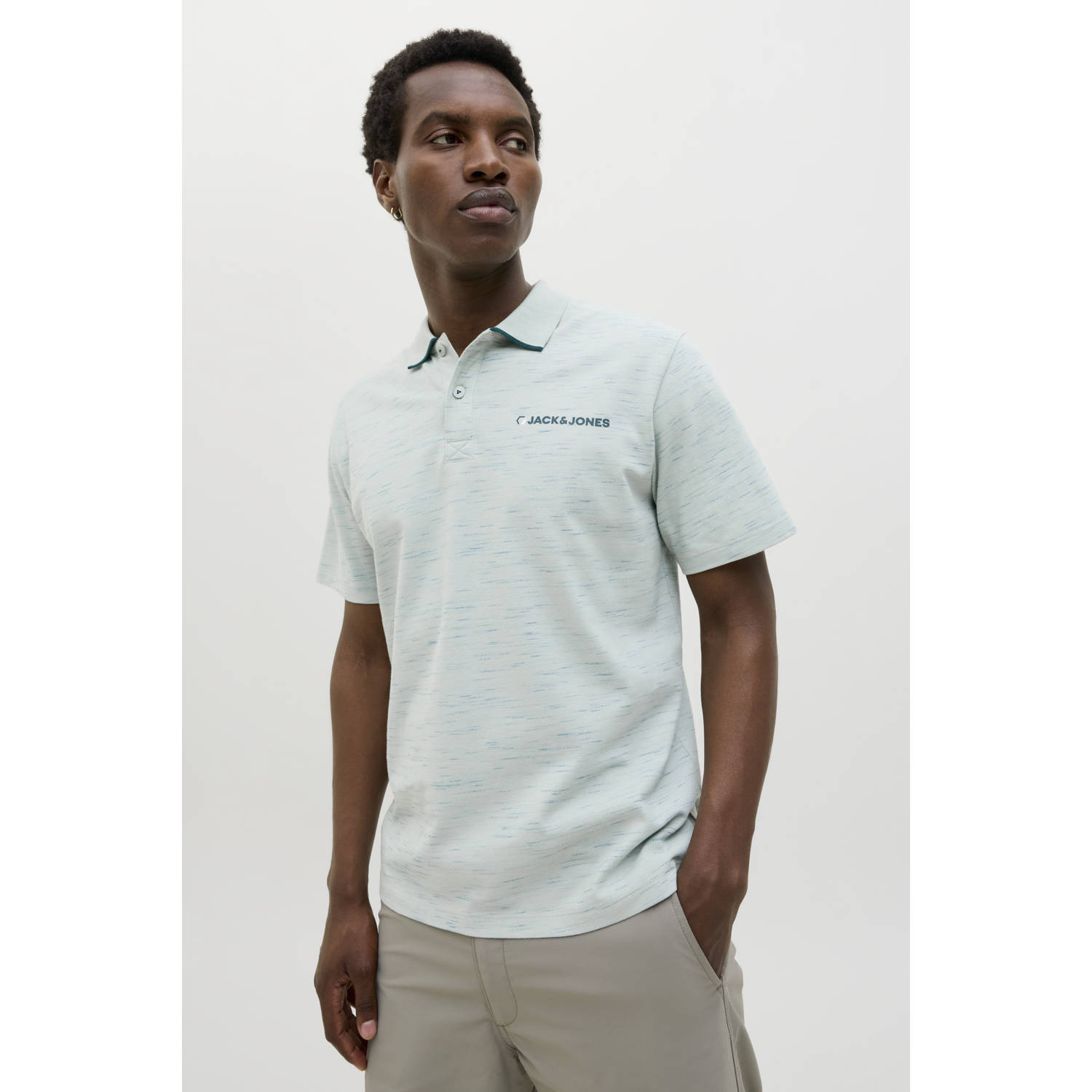 JACK & JONES CORE regular polo lichtgroen