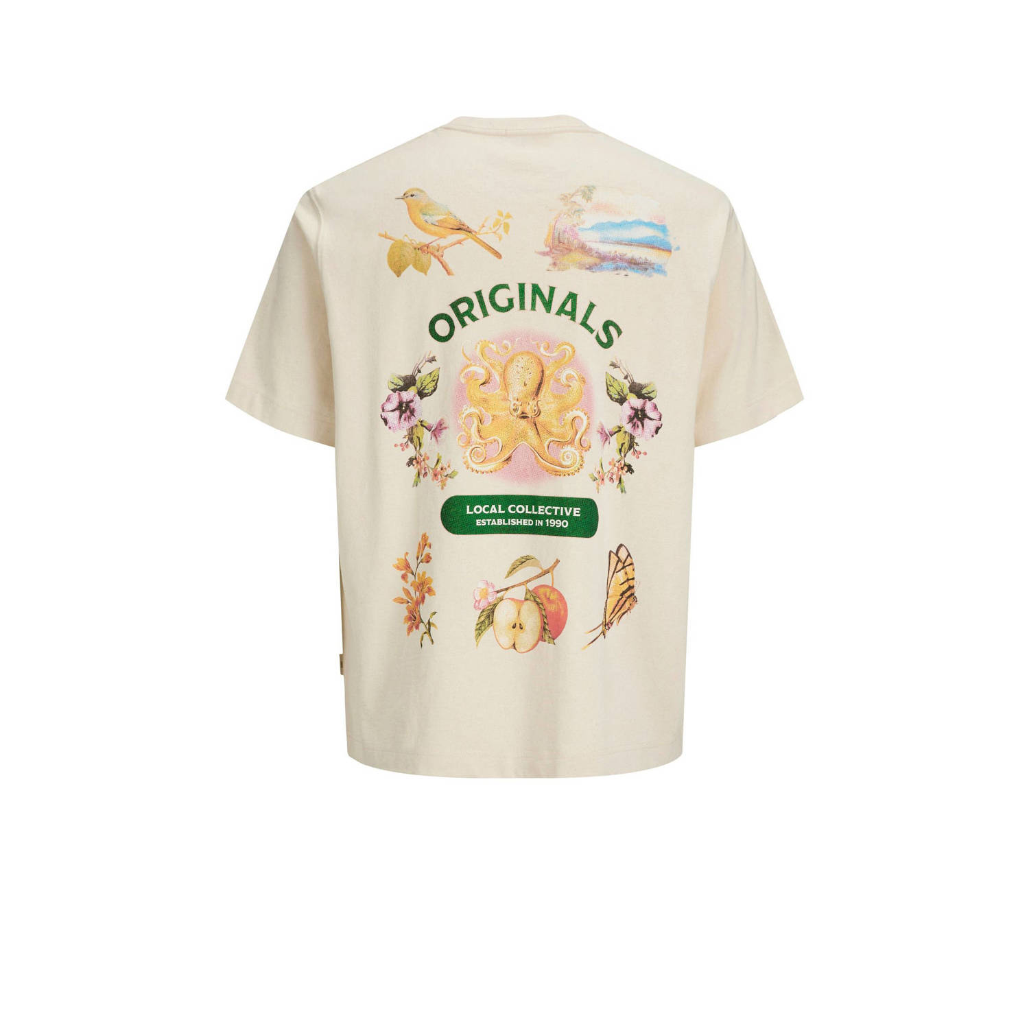 JACK & JONES ORIGINALS T-shirt ecru