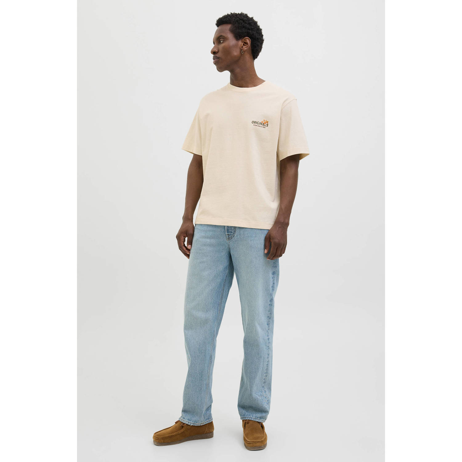 JACK & JONES ORIGINALS T-shirt ecru