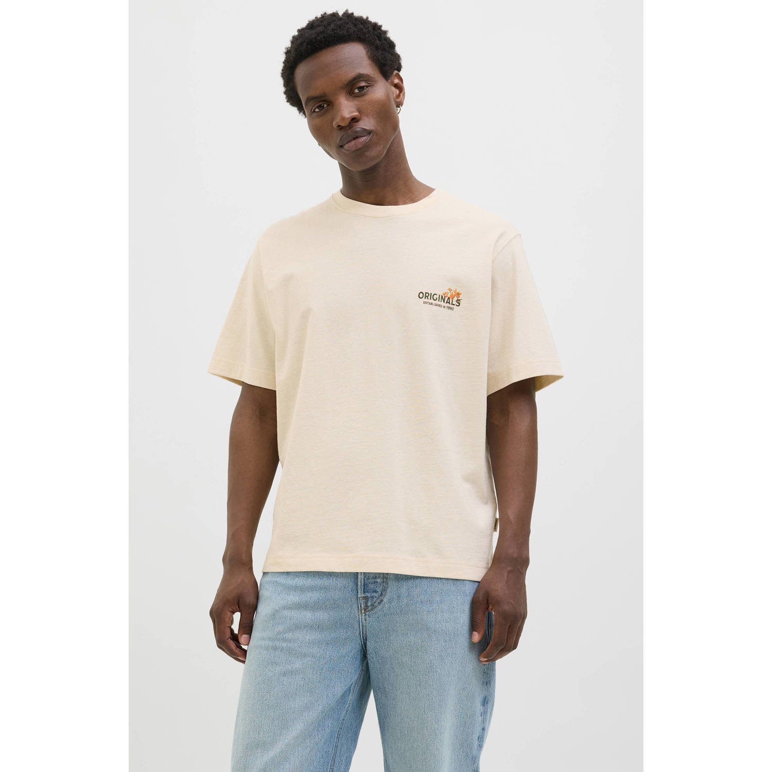 JACK & JONES ORIGINALS T-shirt ecru