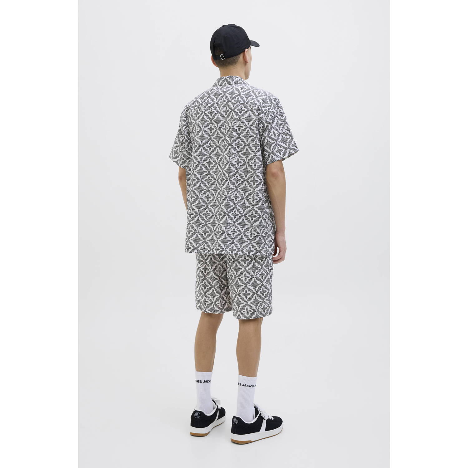JACK & JONES ORIGINALS casual overhemd grijs
