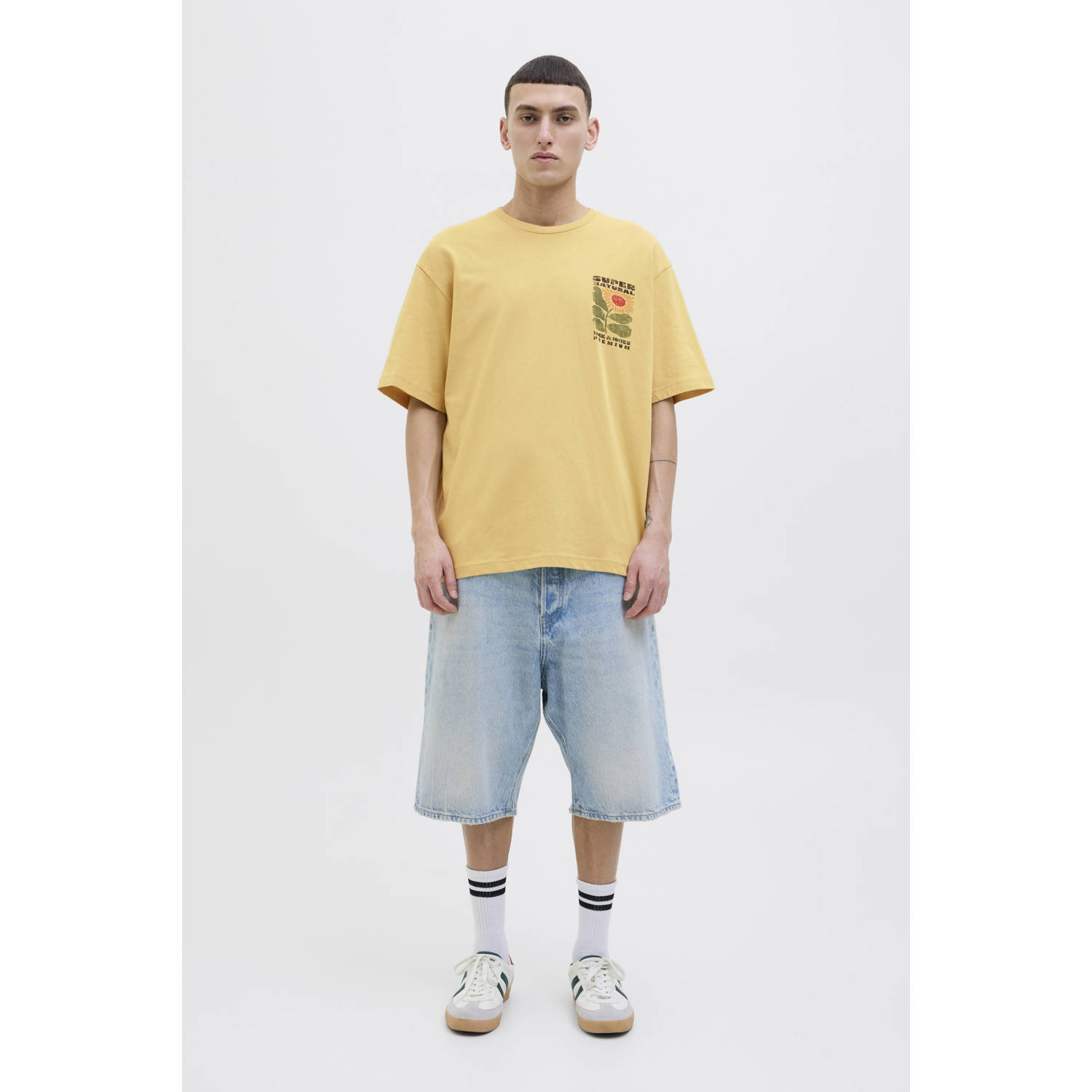 JACK & JONES PREMIUM T-shirt geel