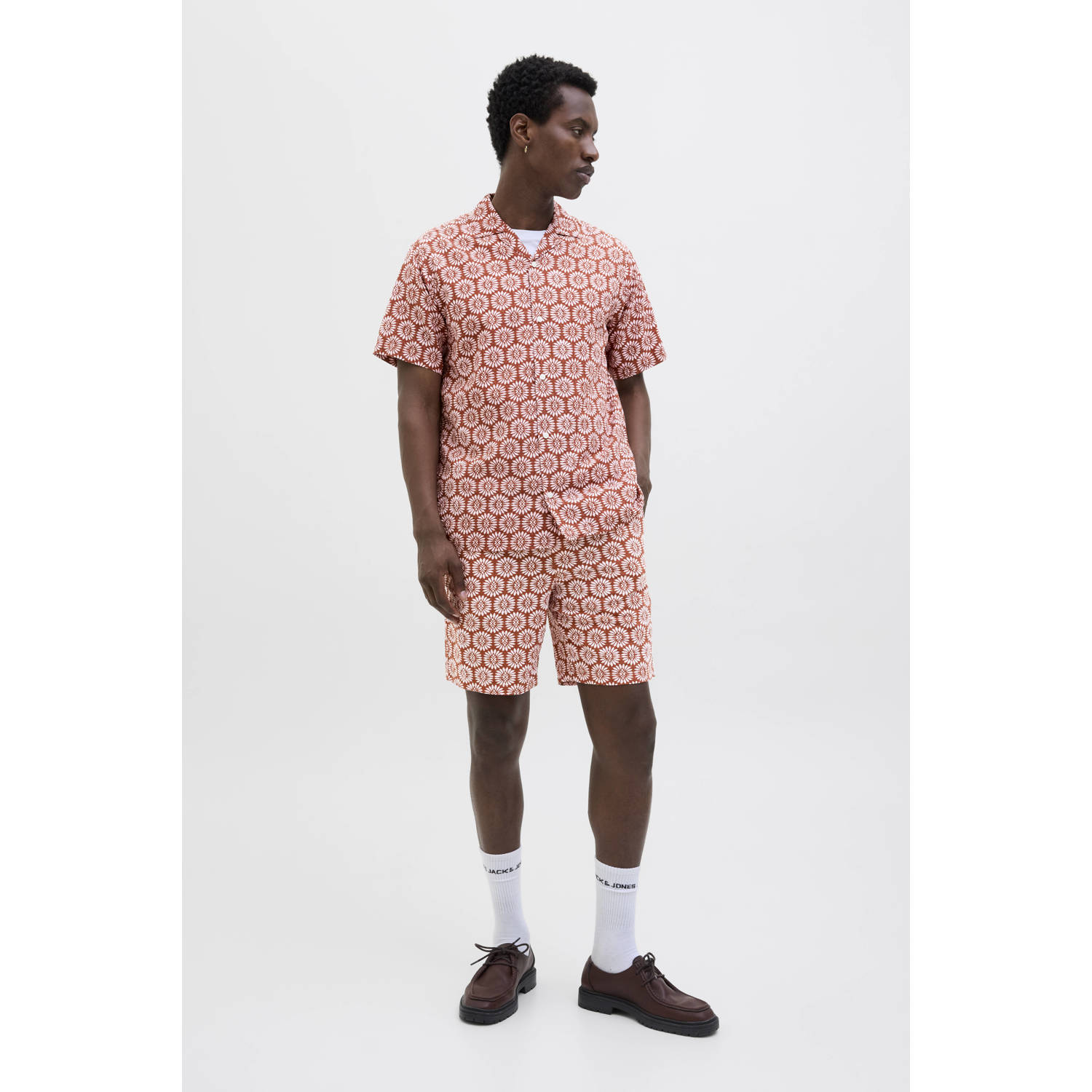 JACK & JONES ORIGINALS casual overhemd rood