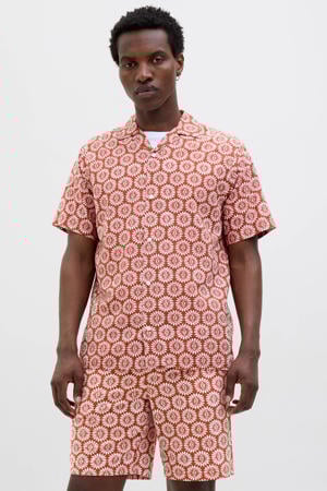 casual overhemd rood