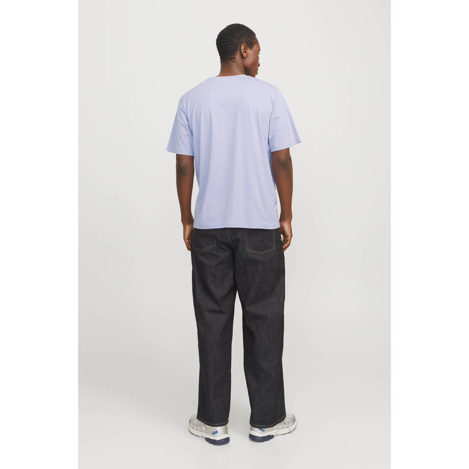 JACK & JONES ORIGINALS regular T-shirt JORVESTERBRO met printopdruk lila