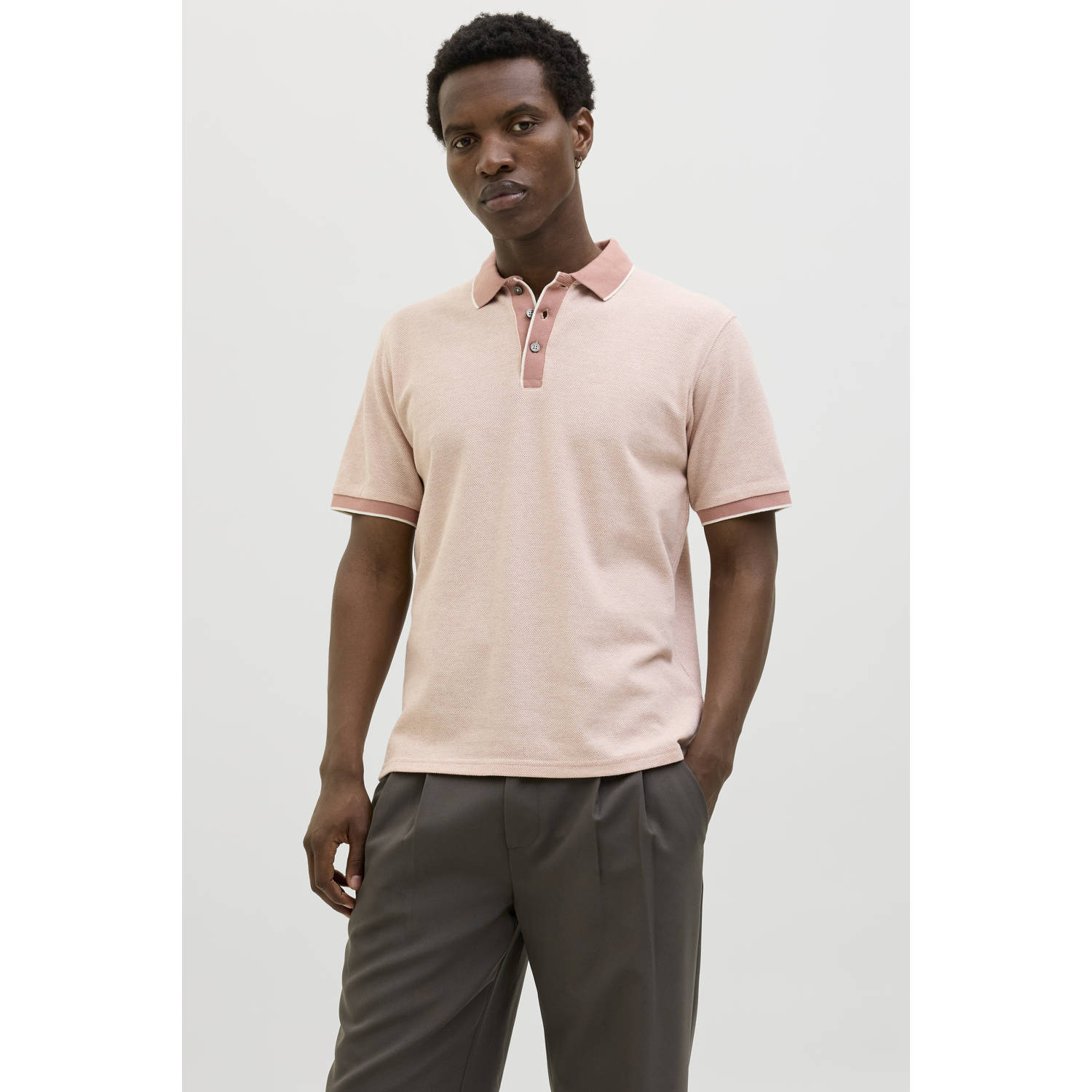 JACK & JONES PREMIUM regular polo oudroze