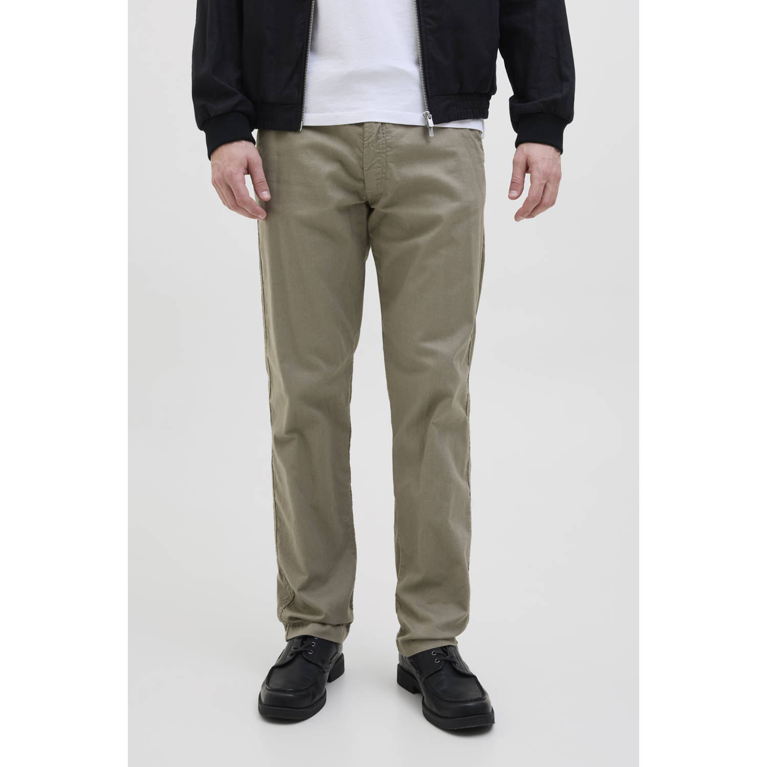 JACK & JONES PANTS STUDIO relaxed casual broek olijfgroen