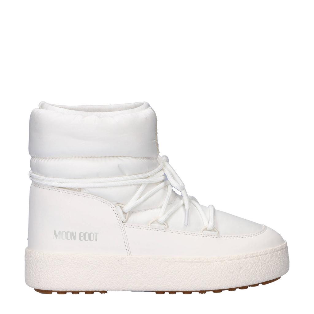 Witte dames Moon Boot Snowboots van nylon met veters