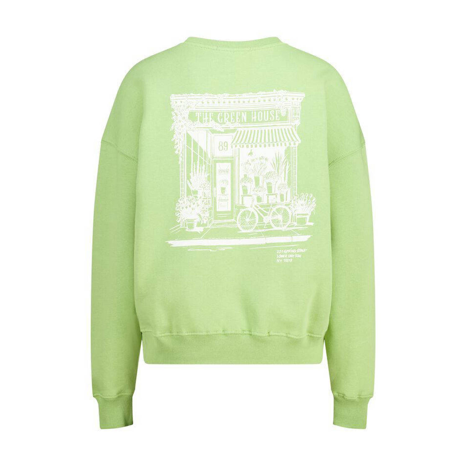 America Today sweater limegroen