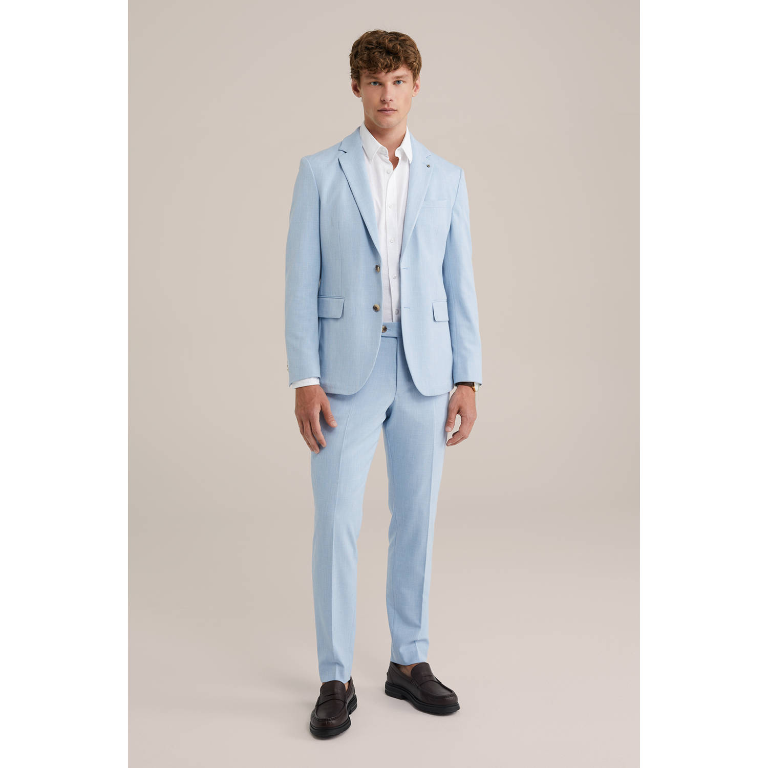 WE Fashion colbert lichtblauw