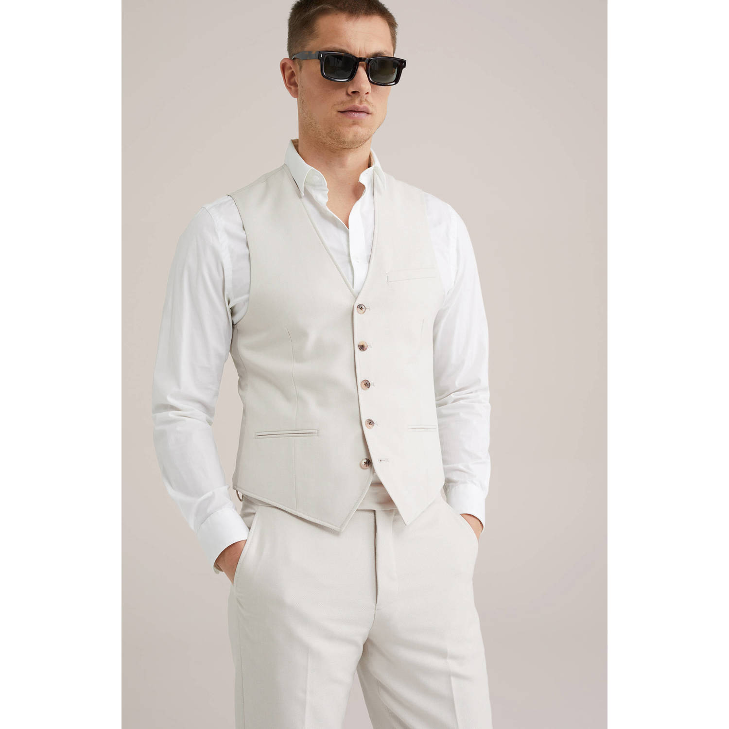 WE Fashion gilet ecru