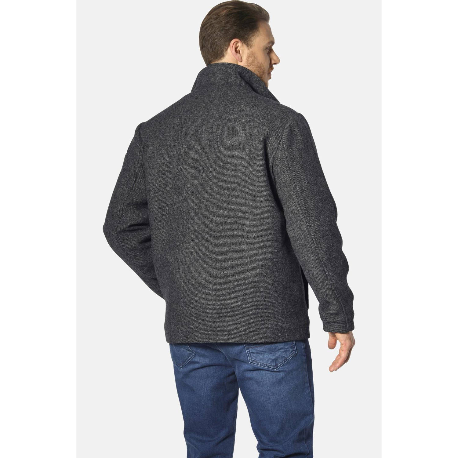 Jan Vanderstorm winterjas Plus Size INGRIDSON grijs