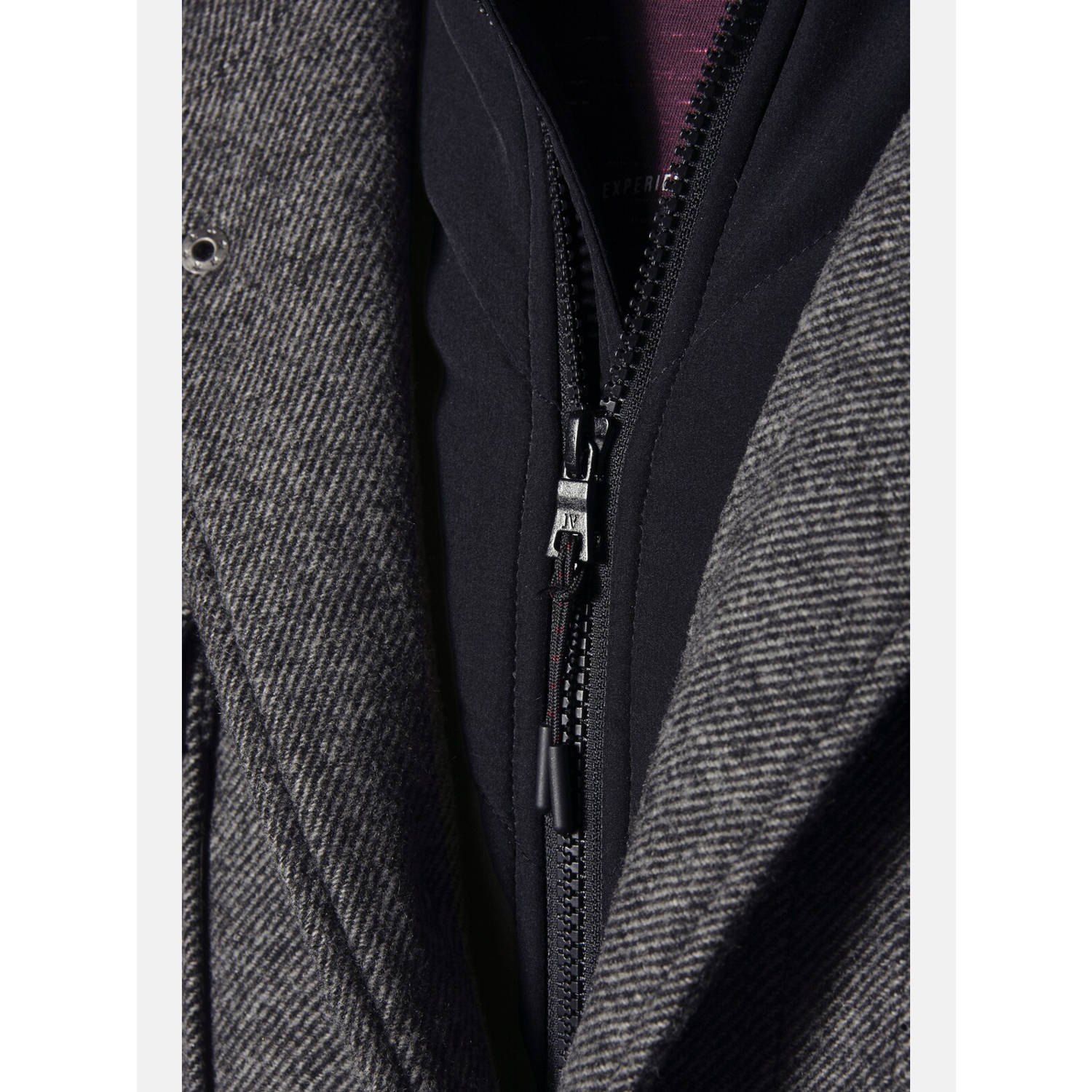 Jan Vanderstorm winterjas Plus Size INGRIDSON grijs