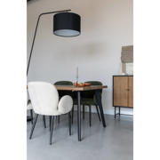 thumbnail: Housecraft Living Housecraft Living Alaz Eetkamerstoelen met armleuning Off-white (set van 2) Alaz Eetkamerstoelen met armleuning Off-white - Set van 2