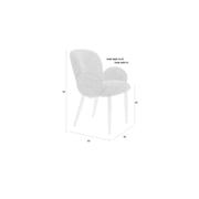 thumbnail: Housecraft Living Housecraft Living Alaz Eetkamerstoelen met armleuning Off-white (set van 2) Alaz Eetkamerstoelen met armleuning Off-white - Set van 2