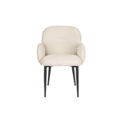 thumbnail: Housecraft Living Housecraft Living Alaz Eetkamerstoelen met armleuning Off-white (set van 2) Alaz Eetkamerstoelen met armleuning Off-white - Set van 2