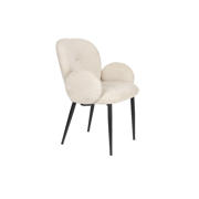 thumbnail: Housecraft Living Housecraft Living Alaz Eetkamerstoelen met armleuning Off-white (set van 2) Alaz Eetkamerstoelen met armleuning Off-white - Set van 2