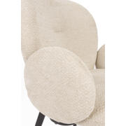 thumbnail: Housecraft Living Housecraft Living Alaz Eetkamerstoelen met armleuning Off-white (set van 2) Alaz Eetkamerstoelen met armleuning Off-white - Set van 2