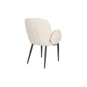 thumbnail: Housecraft Living Housecraft Living Alaz Eetkamerstoelen met armleuning Off-white (set van 2) Alaz Eetkamerstoelen met armleuning Off-white - Set van 2