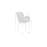 thumbnail: Housecraft Living Housecraft Living Alaz Eetkamerstoelen met armleuning Off-white (set van 2) Alaz Eetkamerstoelen met armleuning Off-white - Set van 2
