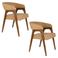 Dutchbone Adamello Eetkamerstoelen Beige - Set van 2