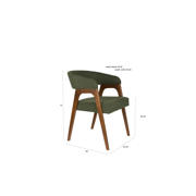 thumbnail: Dutchbone  Adamello Eetkamerstoelen Groen - Set van 2