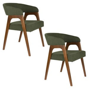 Adamello Eetkamerstoelen Groen - Set van 2
