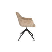 thumbnail: Housecraft Living  Wiz Eetkamerstoelen Draaibaar Bruin - Set van 2