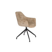 thumbnail: Housecraft Living  Wiz Eetkamerstoelen Draaibaar Bruin - Set van 2