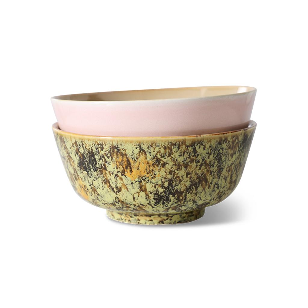 HKLIVING ramen kom 70s (Ø19 cm) (set van 2)