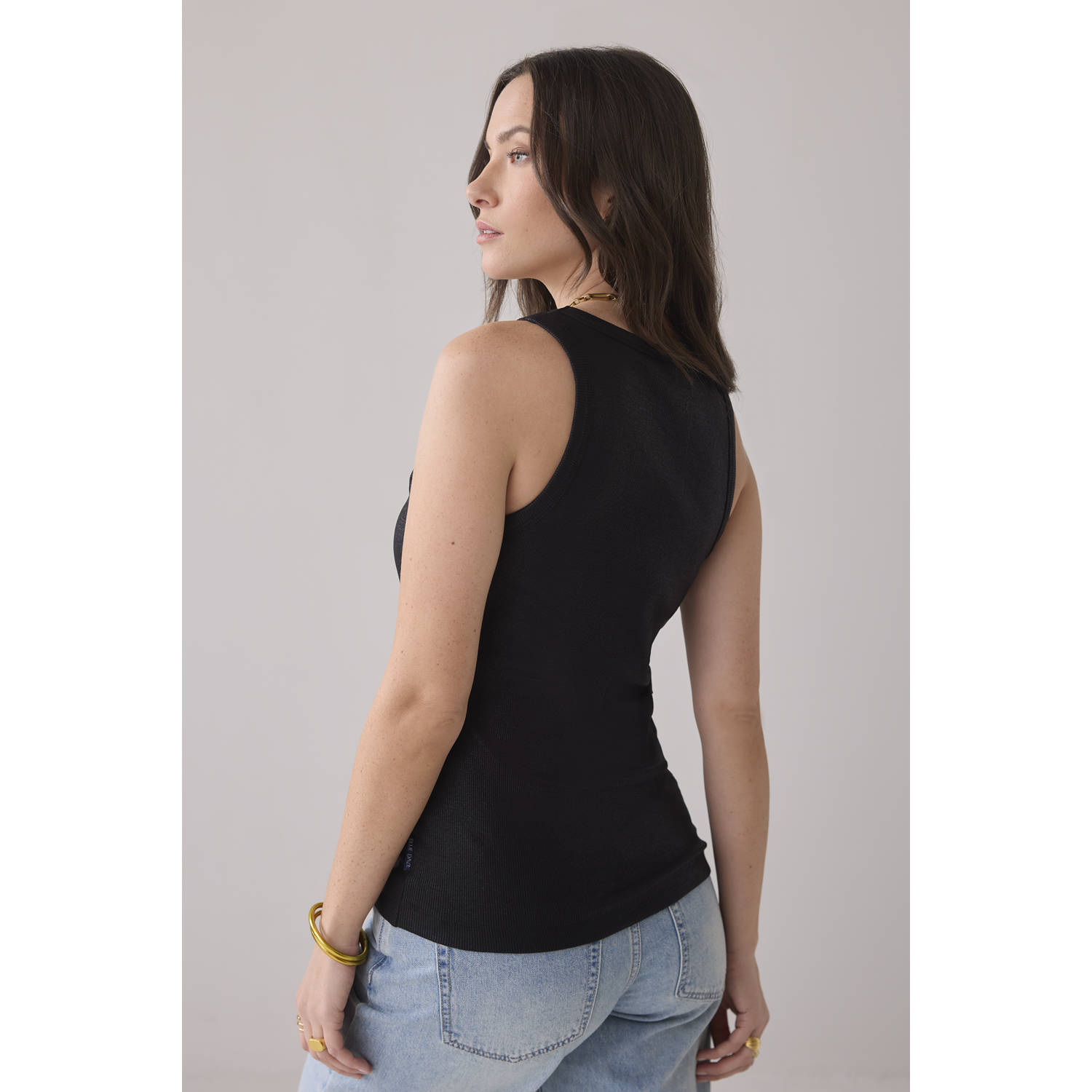 Summum mouwloze top zwart