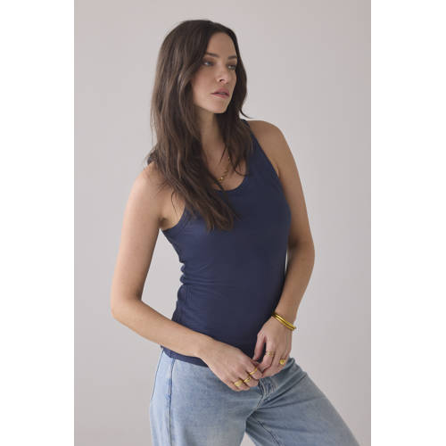 Summum mouwloze top donkerblauw afbeelding