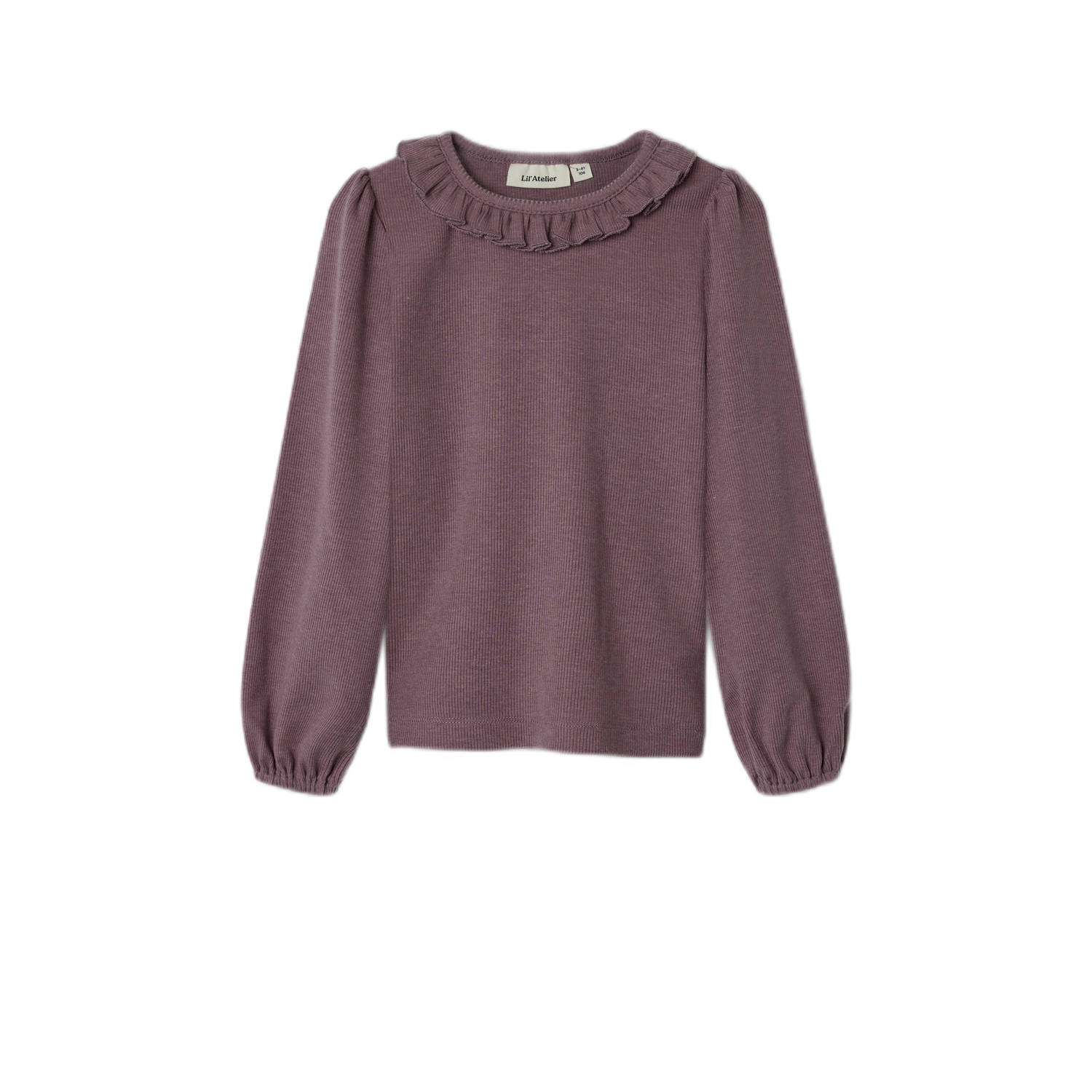 LIL' ATELIER MINI longsleeve aubergine