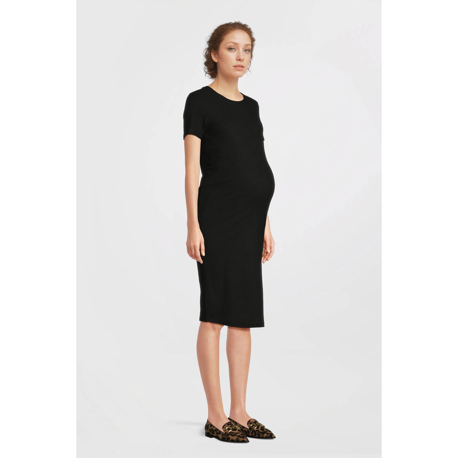 ONLY MATERNITY zwangerschaps maxi jurk zwart