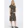ONLY MATERNITY zwangerschaps- en voedings midi jurk met panterprint bruin/zwart