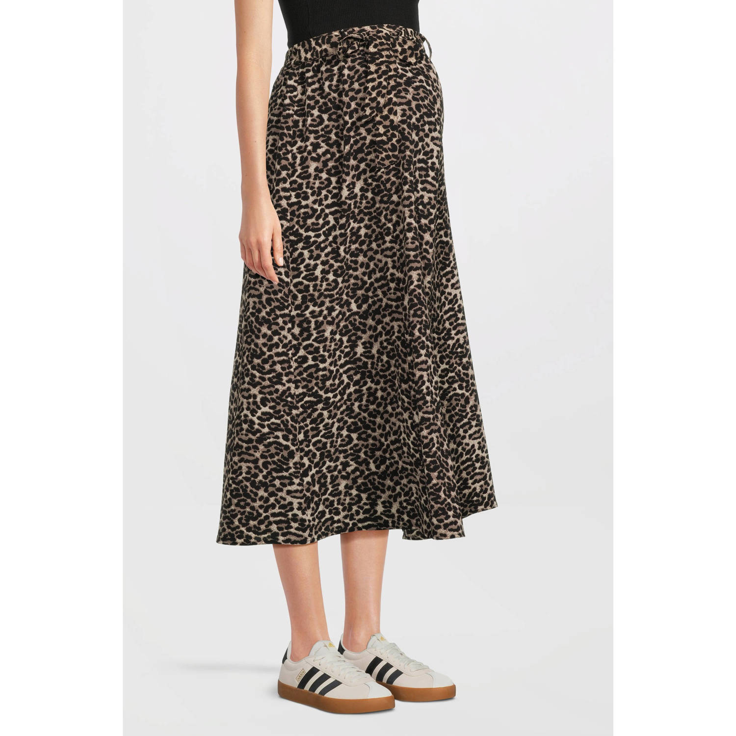 ONLY MATERNITY zwangerschaps midi rok bruin