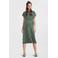 ONLY MATERNITY zwangerschaps- en voedings midi jurk groen