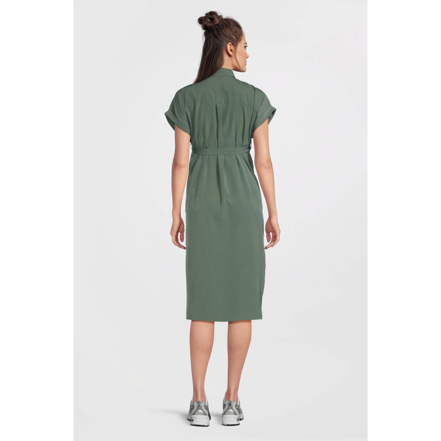 ONLY MATERNITY zwangerschaps- en voedings midi jurk groen
