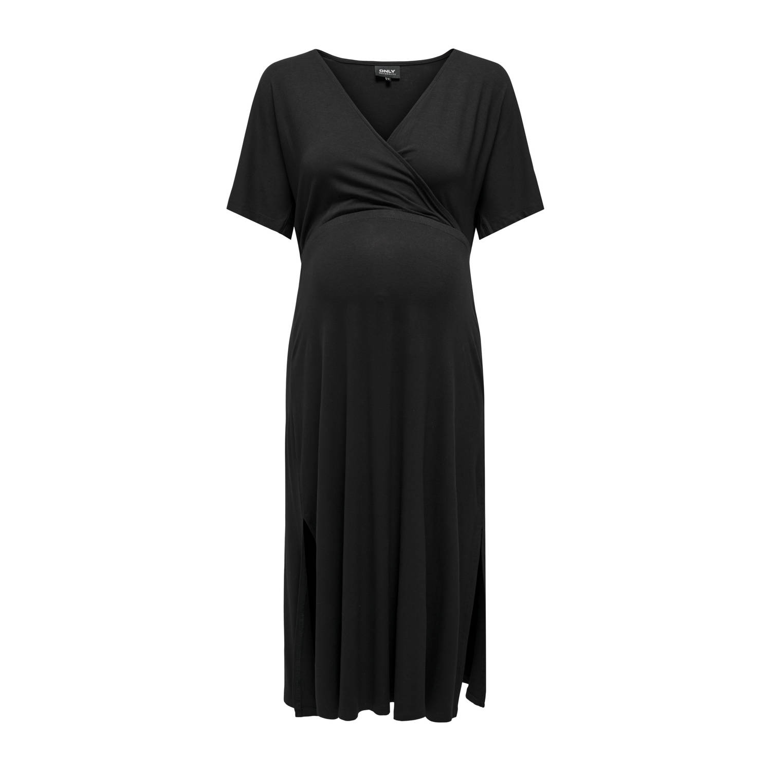 ONLY MATERNITY zwangerschaps midi jurk zwart