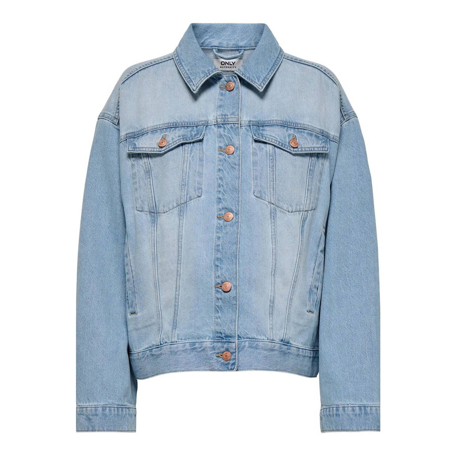 ONLY MATERNITY zwangerschaps spijkerjas light blue denim