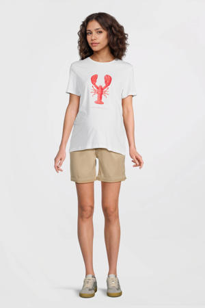 zwangerschaps T-shirt wit
