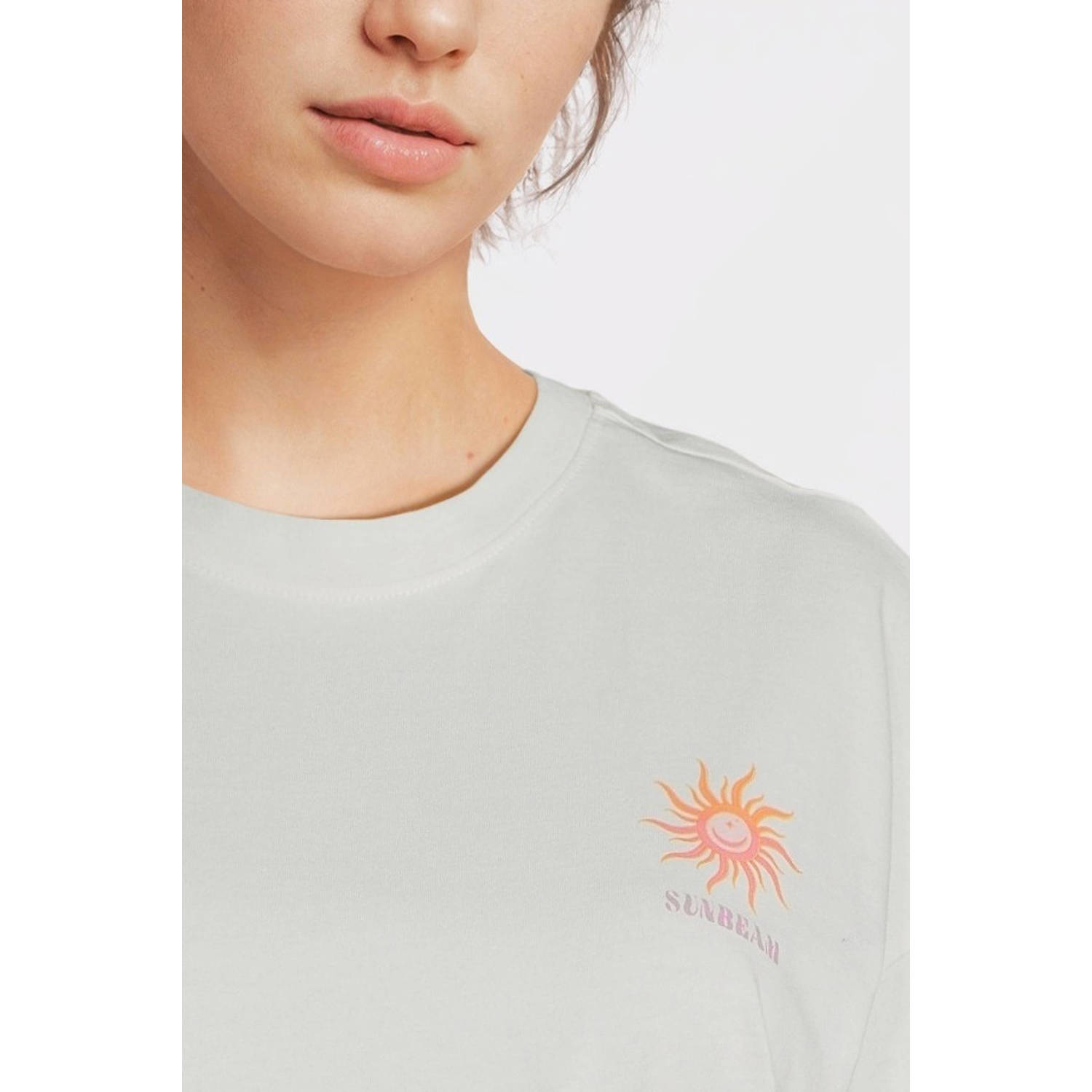 ONLY MATERNITY zwangerschaps T-shirt wit gebreid