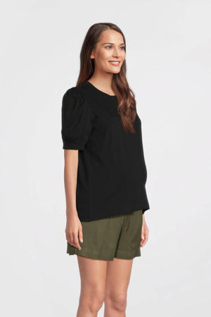 zwangerschaps T-shirt zwart