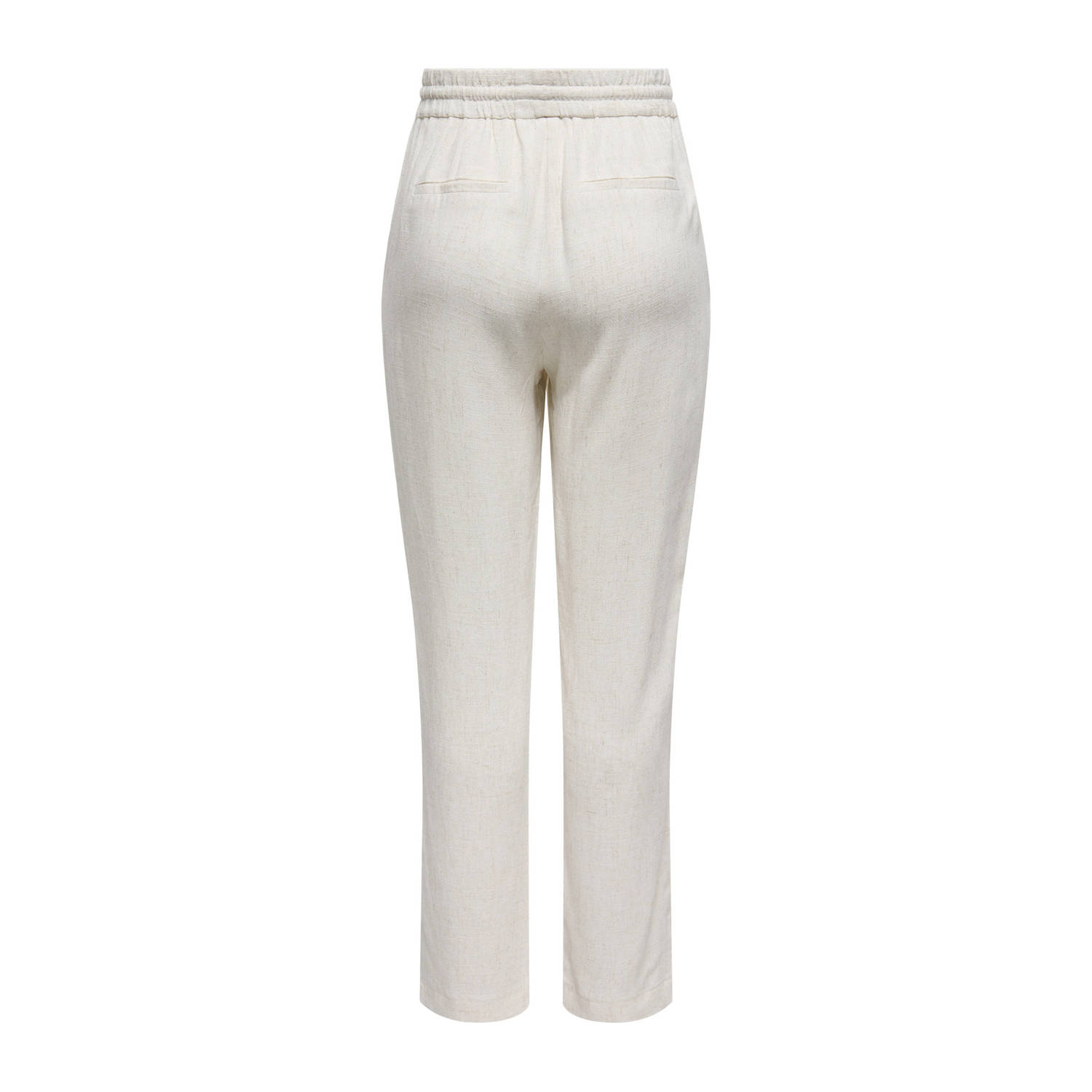 ONLY straight high waist casual korte broek beige