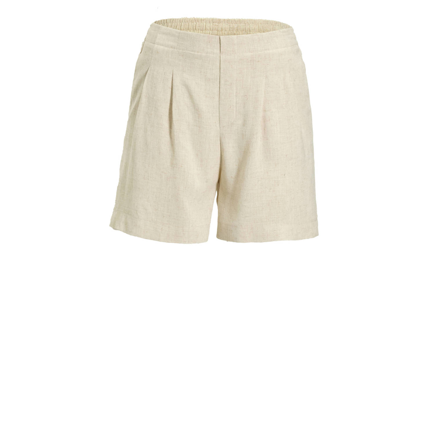 ONLY straight high waist casual korte broek beige