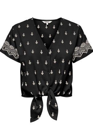 blousetop zwart